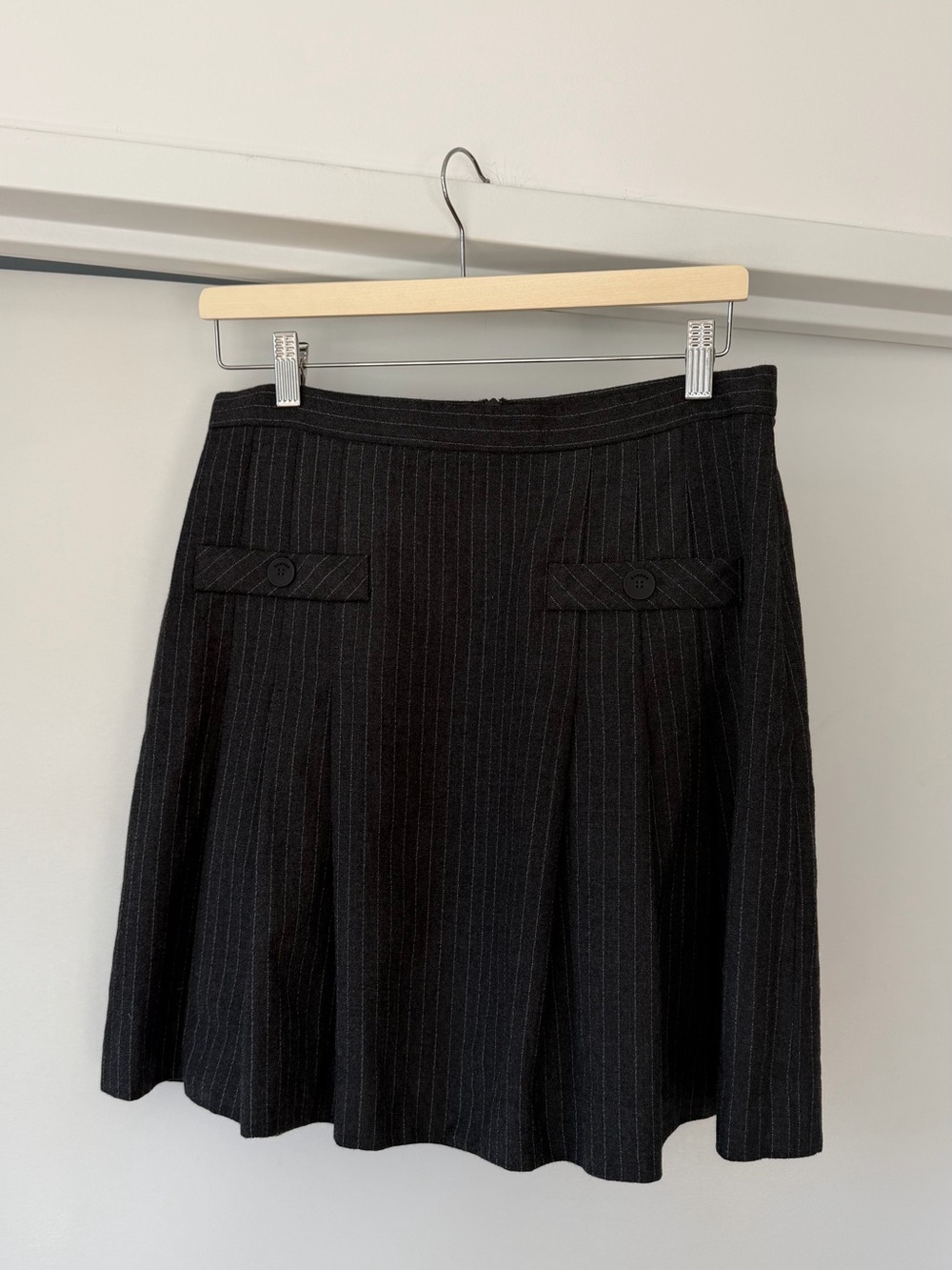 Mini Striped Pleated Skirt Sandro